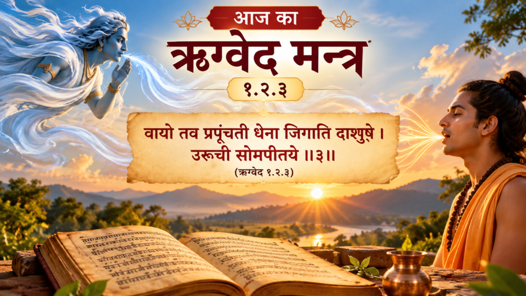 दैनिक ऋग्वेद मन्त्र आज का ऋग्वेद मन्त्र १.२.३ (1)